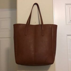 Brown Synthetic Leather Bag - Long & Short straps